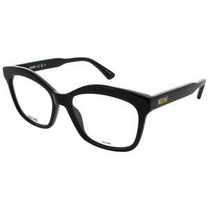 MOSCHINO MOS-606-0807-53 Eyeglasses Eye Glasses 0807 BLACK Authentic New 53mm FE